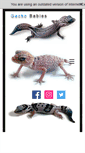 Mobile Screenshot of geckobabies.com